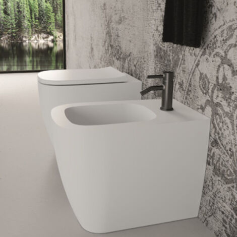 Wc a poser WUNDER Rose brillant. Abattant standard (1/5)