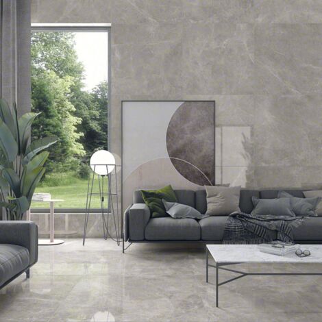 Plinthes pour Plinthes pour Carrelage effet marbre GRIGIO VENATO - Gris - Plinthe 80x9.4 cm boîte de ml - Gris - Gris - Plinthe 80x9.4 cm boîte de