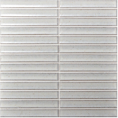 Mosaïque de grès cérame Zen INAX YUKI BORDER - White  boîte de 1.01 m2  -   - boîte de 1.01 m2