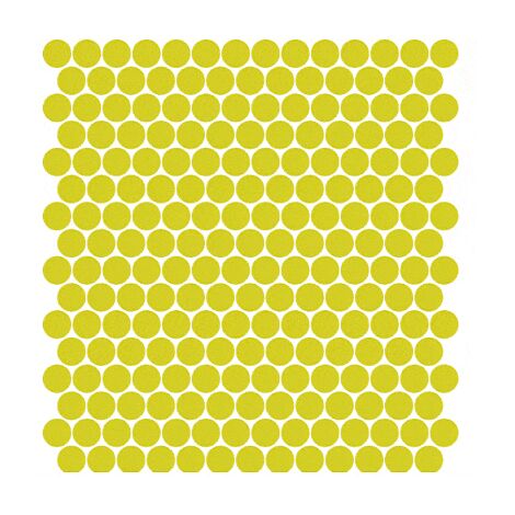 Mosaïque pâte de verre UNICOLOR ROND Ø2.3cm couleur : 301 Anti-dérapant Classe 3 boite de 2 m2 - voir nuancier, beaucoup de couleurs sont disponibles