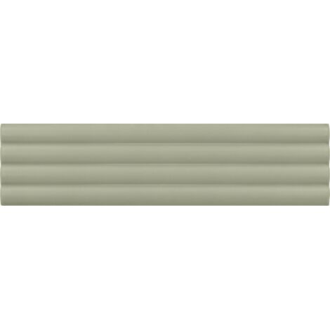 Carrelage mural faïence effet relief RYTHM 20x5cm 20x5cm Cloud Tansy green - Mat - boîte de 0.38 m2 20 x 5 cm Cloud Tansy green - Mat - boîte de 0.42