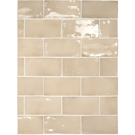 Faïence - MANACOR - BEIGE ARGILE - 7,5X15 (1/4)