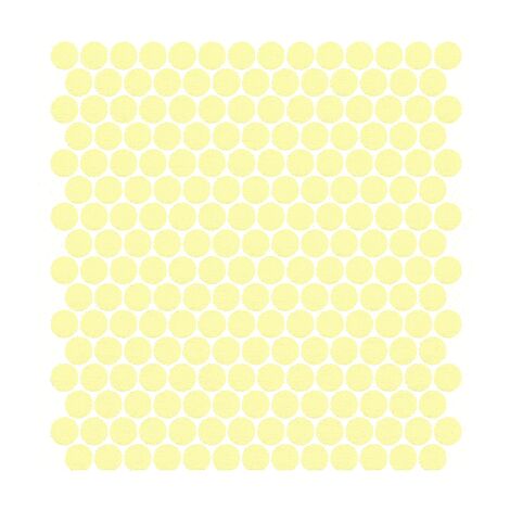 Mosaïque pâte de verre UNICOLOR ROND Ø2.3cm couleur : 303 Anti-dérapant Classe 3 boite de 2 m2 - voir nuancier, beaucoup de couleurs sont disponibles