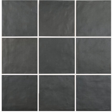 Carrelage effet argile DUST UNI 15x15cm Noir - boîte de 0.50 m2 UNI 15x15 cm 3f4140 -  - boîte de 0.50 m2