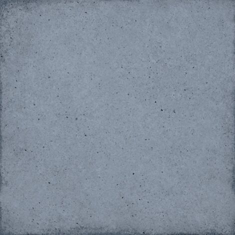 Carrelage effet carreau ciment ART NOUVEAU UNI 20x20cm Bleu - Mat - boîte de 1 m2 20x20 cm Woad blue -  - boîte de 1 m2