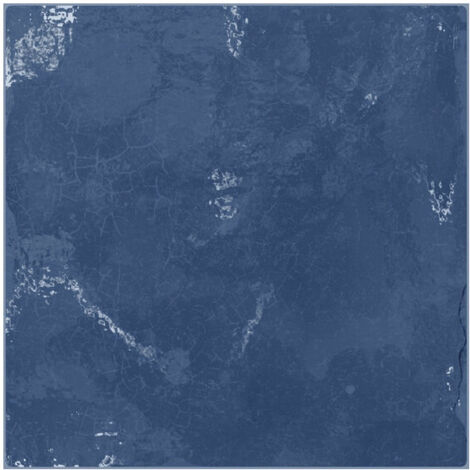 Carrelage mural faience effet graphique MELLAH 13x13 cm Bleu -  - boîte de 0.51 m2