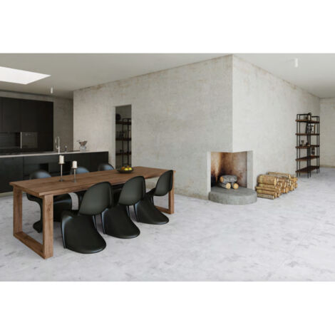 Carrelage effet métal Mood 100x50cm Blanc - Naturel - boîte de 1.49 m2 100x50 cm f6f6f6 - - boîte de 1.49 m2