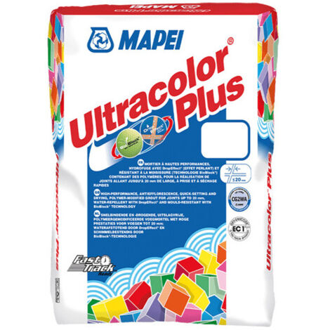 Joint ciment MAPEI pour carrelage Ultracolor Plus - 2Kg - 100 Blanc