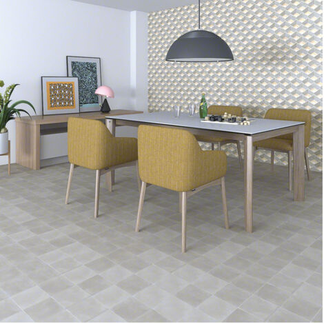 Carrelage effet carreau ciment uni Pop Tile Sixties 15x15cm (8 couleurs) 15x15cm Crème - Sable - Satiné - boîte de 1 m2 15x15 cm Crème - Sable - Sati