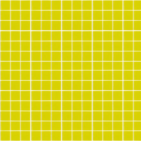 Mosaïque pâte de verre UNICOLOR CARRÉ 2.3x2.3cm couleur : 301 Satiné boite de 2 m2 - voir nuancier, beaucoup de couleurs sont disponibles) couleur :