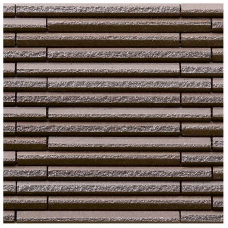 Mosaïque de grès cérame Zen INAX HOSOWARI BORDER - Light dark brown  boîte de 1 m2  -  Light dark brown - boîte de 1 m2