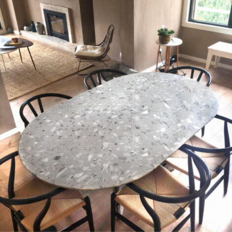 Véritable Carreau Terrazzo AVILA 120x60 cm boîte de 1.44m2 Adouci - Gioia Materia (1/2)