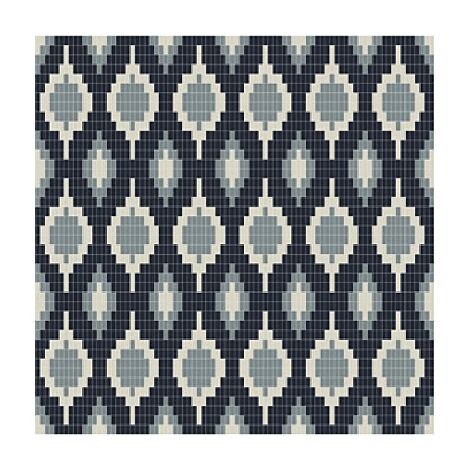 Mosaïque pâte de verre DOPPEL DESIGN boite de 1 m2 boite de 1 m2 - Ikat 3 - boîte de 1 m2