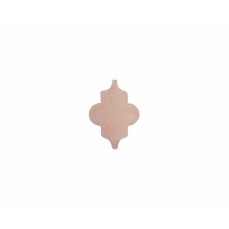 Carrelage terre cuite naturelle brute arabesque 18.5x13.2x1.6cm – Surface 0.30m² – Artisanale, aspect patiné avec le temps