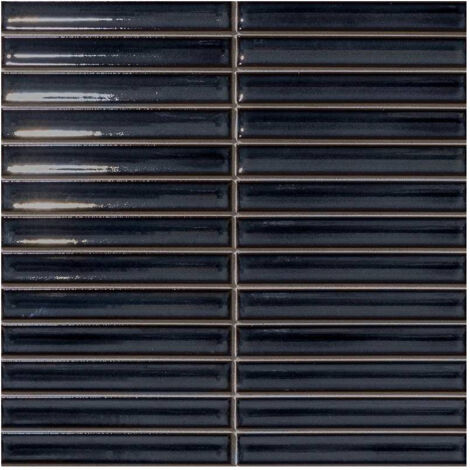 Mosaïque de grès cérame Zen INAX YUKI BORDER - Navy blue boîte de 1.01 m2 - - boîte de 1.01 m2