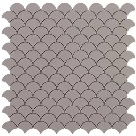 Mosaïque pâte de verre SOUL écaille 3.6x2.9cm - Mosaïque Écaille 3.6x2.9 cm Frappé Mat - - Mosaïque Écaille 3.6x2.9 cm Frappé Mat - boît - Mosaïque