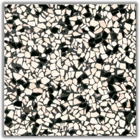 Véritable Carreau Terrazzo GIOVE 40x40 cm boîte de 0.96m2 Adouci - Gioia Materia