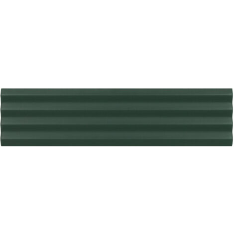 Carrelage mural faïence effet relief RYTHM 20x5cm 20x5cm Waffle Laurel green - Mat - boîte de 0.38 m2 20 x 5 cm Waffle Laurel green - Mat - boîte de
