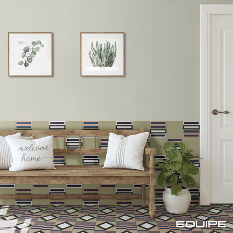 Carrelage effet carreau ciment BAUHOME UNI 20x20cm Vert - Mat - boîte de 1 m2 20x20 cm Vert - Mat - boîte de 1 m2 (1/5)
