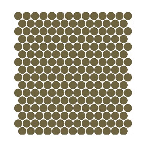 Mosaïque pâte de verre UNICOLOR ROND Ø2.3cm couleur : 321 Anti-dérapant Classe 3 boite de 2 m2 - voir nuancier, beaucoup de couleurs sont disponibles