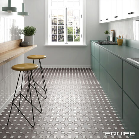 Carrelage effet rustique AL ANDALUS Cabochon Blanc - Brillant - boîte de 0.13 m2 Cabochon Blanc - Brillant / Poli - boîte de 0.13 m2
