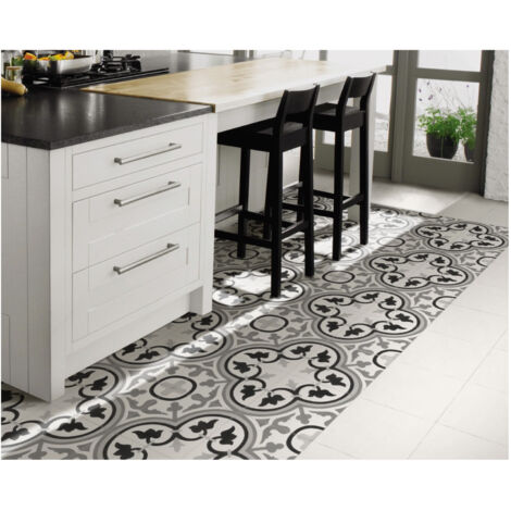 Carrelage effet carreau de ciment BARCELONA CLASSIC 25x25cm 25x25cm Gris - Mat - boîte de 1.13 m2 25x25 cm Gris - Mat - boîte de 1.13 m2