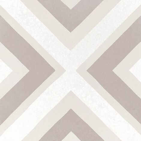 Carrelage effet carreau de ciment CAPRICE DECO PASTEL SQUARE 20x20cm 20x20cm Beige - Mat - boîte de 1 m2