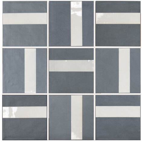 Carrelage effet argile DUST DECOR 15x15cm Bleu - boîte de 0.50 m2 DECOR 15x15 cm 7d868f - - boîte de 0.50 m2