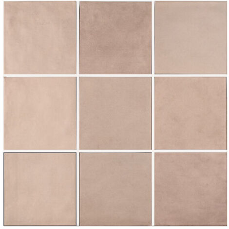 Carrelage effet argile DUST UNI 15x15cm Terre Claire - boîte de 0.50 m2 UNI 15x15 cm d6bbaa - - boîte de 0.50 m2