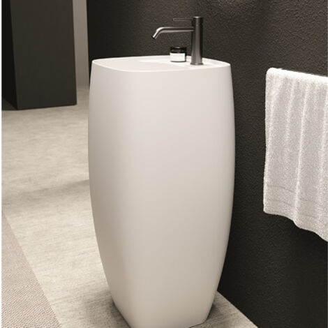 NUR Freestanding PLAN Rose mat. avec bonde. 1 trou (1/5)