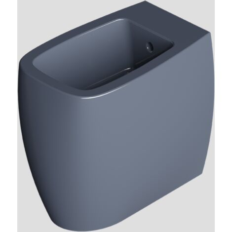 Bidet NUR monobloc Bleu brillant. Avec bonde assortie