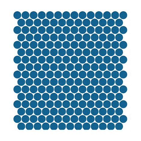 Mosaïque pâte de verre UNICOLOR ROND Ø2.3cm couleur : 240 Anti-dérapant Classe 3 boite de 2 m2 - voir nuancier, beaucoup de couleurs sont disponibles