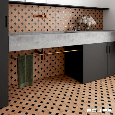 Carrelage effet rustique AL ANDALUS Croix Terracotta - Mat - boîte de 0.49 m2 Croix Terracotta - Mat - boîte de 0.49 m2