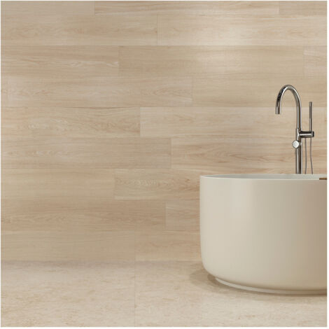 Carrelage effet parquet ETERNAL WOOD 120x20 cm Eternal blanchi 120x20 cm Eternal blanchi -  - boîte de  m2