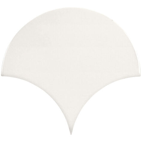 Carrelage mural faience effet rustique CRAQUELE Ecaille 17x15.5 cm Blanc -  - boîte de 0.50 m2