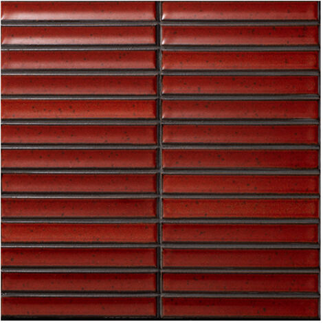 Mosaïque de grès cérame Zen INAX YUKI BORDER - Red boîte de 1.01 m2 - - boîte de 1.01 m2