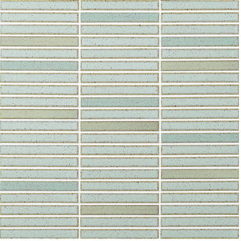Mosaïque de grès cérame Zen INAX YOHEN BORDER - Turquoise green mix  boîte de 1.91 m2  -  Turquoise green mix - boîte de 1.91 m2