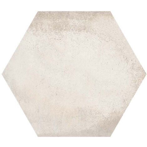 Carrelage effet chaux hexagone LAVERTON HEXAGONO BAMPTON ET BENENDEN Hexagone 26.6x23cm Crème - Sable - Mat - boîte de 0.50 m2 Hexagone 26.6x23 cm Cr