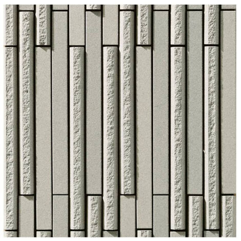 Mosaïque de grès cérame Zen INAX OMBRE BORDER - Grey boîte de 1 m2 - Gris - boîte de 1 m2