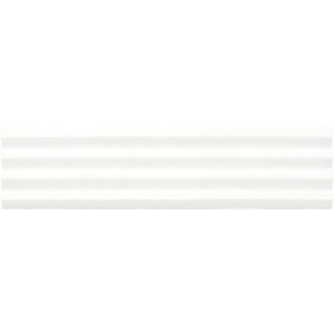 Carrelage mural faïence effet relief RYTHM 20x5cm 20x5cm Waffle White - Mat - boîte de 0.38 m2 20 x 5 cm Waffle White - Mat - boîte de 0.42 m2
