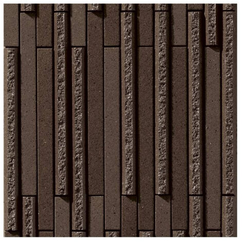Mosaïque de grès cérame Zen INAX OMBRE BORDER - Brown boîte de 1 m2 - Marron - boîte de 1 m2