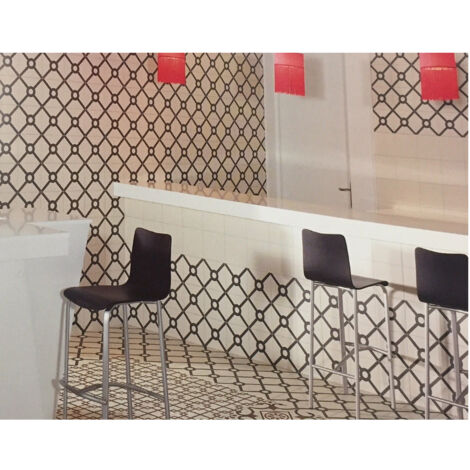 Carrelage grès émaillé effet carreau de ciment LONDON CLASS CHELSEA 20x20cm Gris - Satiné - boîte de 1 m2 20x20 cm Gris - Satiné - boîte de 1 m2