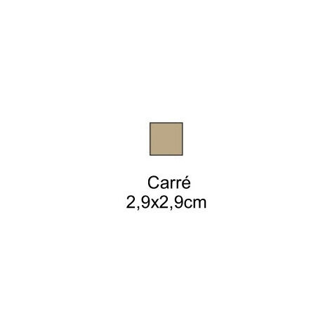 Carrelage VICTORIAN FORMS - 15 - Medium grey.Carré 3x3cm - attention prix à l'unité /  boite de 25 unités