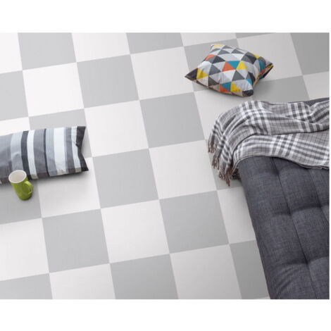 Carrelage effet carreau de ciment BARCELONA BASE UNI 25x25cm 25x25cm Gris - Mat - boîte de 1.13 m2 25x25 cm Gris - Mat - boîte de 1.13 m2