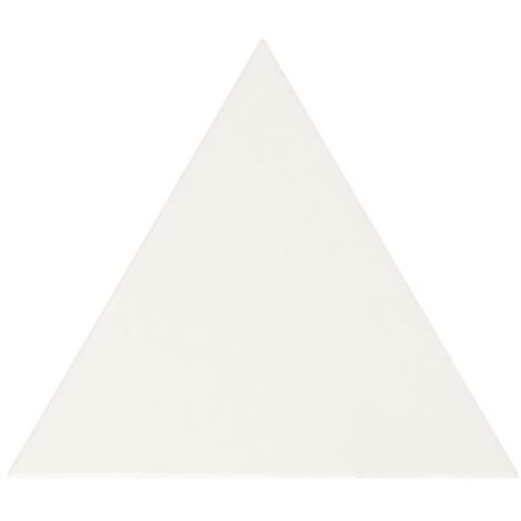 Carrelage mural faïence effet graphique SCALE TRIANGOLO triangle 12.4x10.8cm Triangle 12.4x10.8cm Blanc - Mat - boîte de 0.20 m2 ebeae8 - - boîte (1/2)
