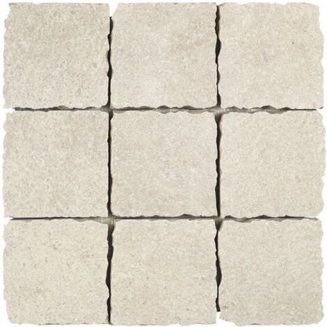 Carrelage effet pierre CAREA Mosaïque 10x10cm sable - Naturel - boîte de 0.45 m2 - Mosaïque 10x10cm sable - boîte de 0.45 m2 - Mosaïque Mosaïque 10x1