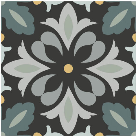 Carrelage effet carreau de ciment GARDEN 15x15cm GARDEN NIGHT - boîte de 0.50 m2 15x15 cm GARDEN NIGHT -  - boîte de 0.59 m2