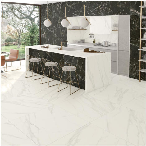Carrelage effet marbre NIKOI 120x20cm Macao - Naturel - boîte de 0.93 m2 120x20 cm Macao - Naturel - boîte de 0.93 m2