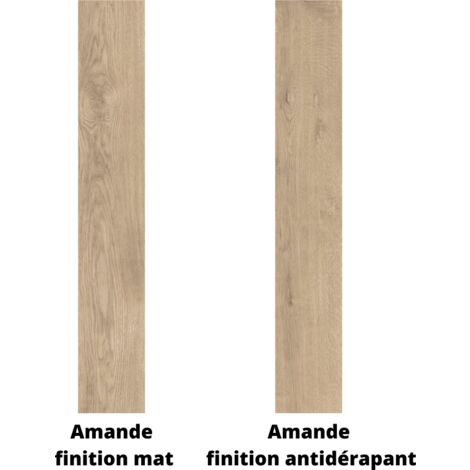 Carrelage effet parquet LONGBOW 120x19.4cm Amande - Anti-dérapant - boîte de 0.93 m2 120x19.4 cm Amande - Anti-dérapant - boîte de 0.93 m2