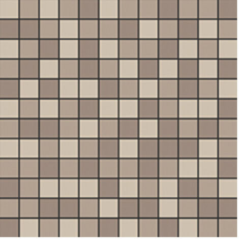 Mosaïque de grès cérame QUADROCOLOR COMBI - Mosaïque 2.5x2.5cm B195 Taupe. sable et beige - boîte de 2 m2 - Mosaïque 2.5x2.5cm B195 Taupe. sable et -
